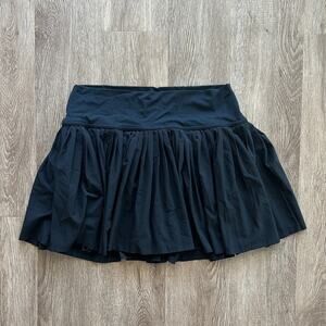 Offline by Aerie Pleated Active Skort Black Size Large Tennis Pickleball Golf